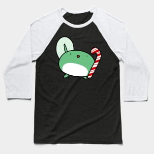 Candy Cane Tadpole Baseball T-Shirt